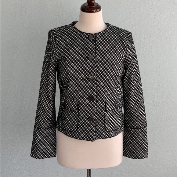 SPANX Ponte Plaid Jacquard Lady Jacket - Picture 5 of 16